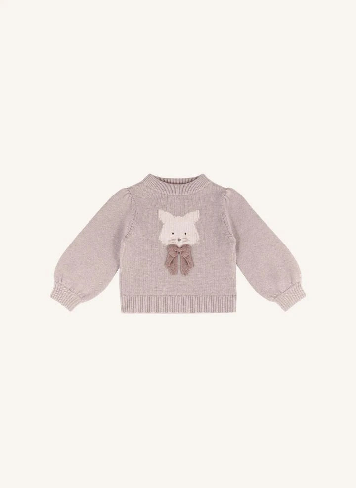 Donsje - Denna Kedi Merinos yün kazak | Açık Pembe