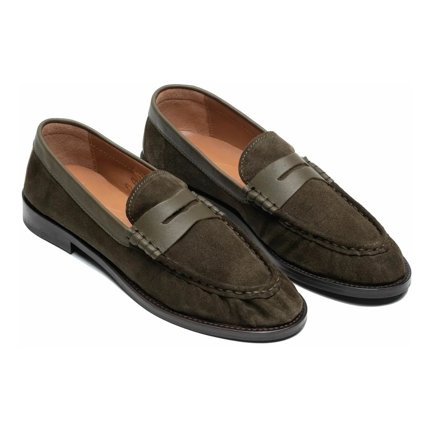 Lachoix - Penny Süet Loafer | Haki
