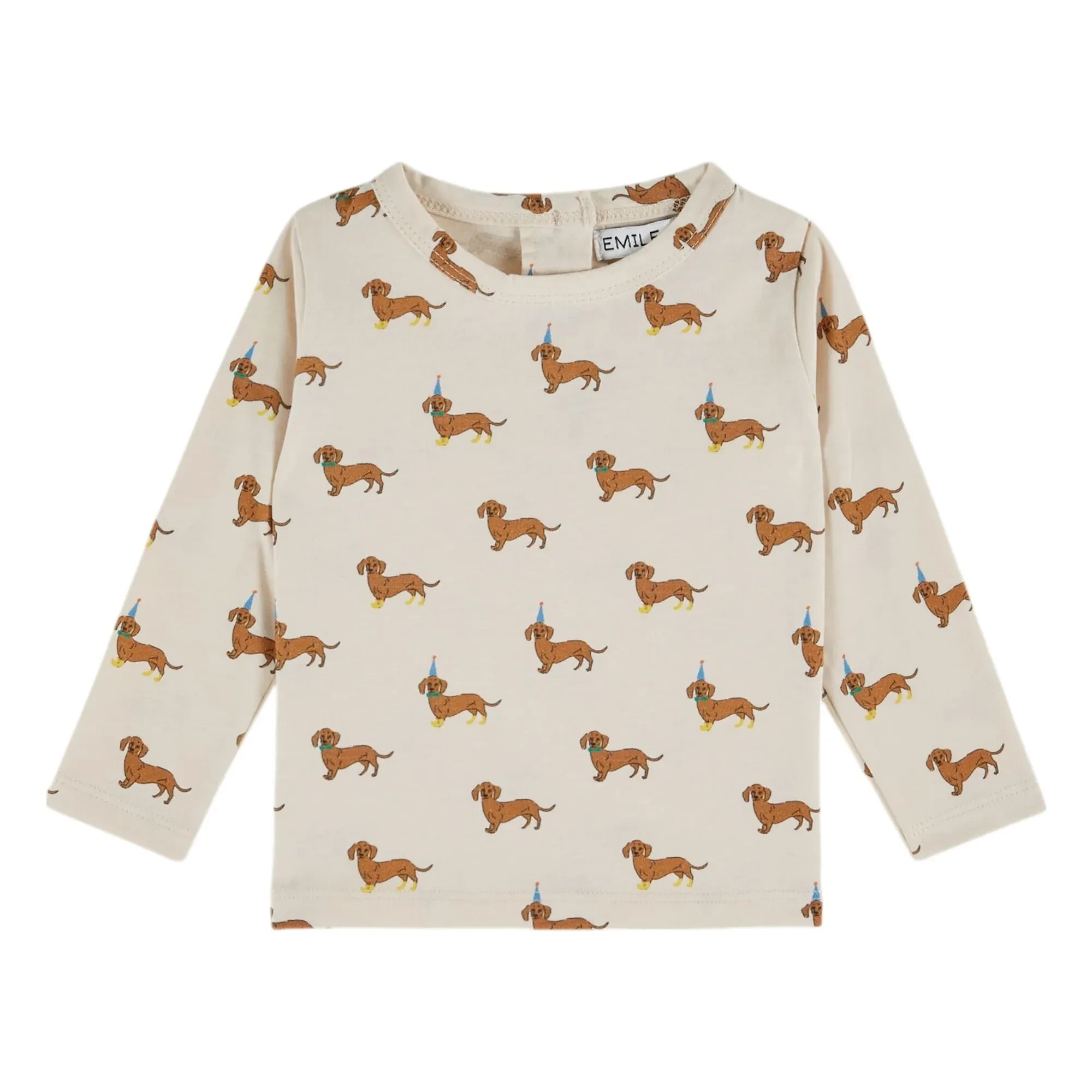 Emile et Ida - Dogs Organic Cotton T-Shirt | Ivory