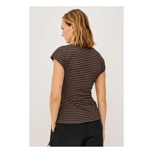 Rails - Gabbie Striped Top | Chocolate