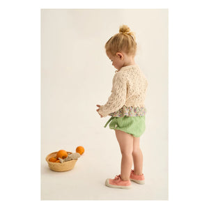 Cozmo - Ivy Pointelle Recycled Fiber Cardigan | Ivory