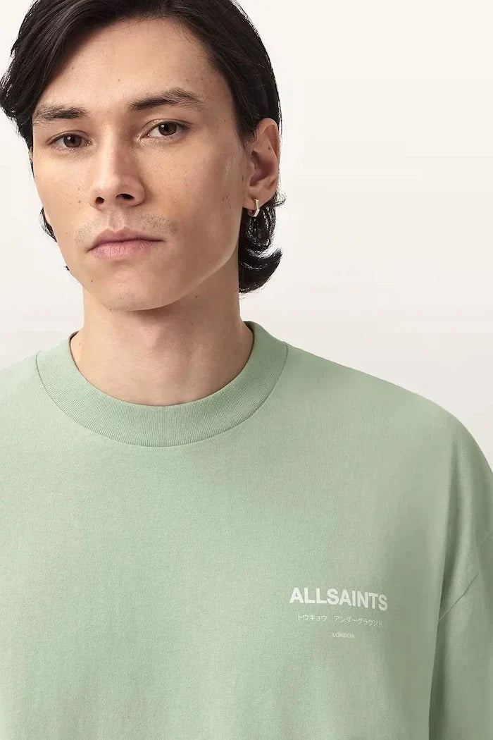 AllSaints Erkek Pamuklu Oversize Tişört