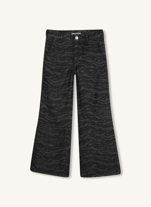 Zadig & Voltaire - Jean Victoria Zebra | Black Denim