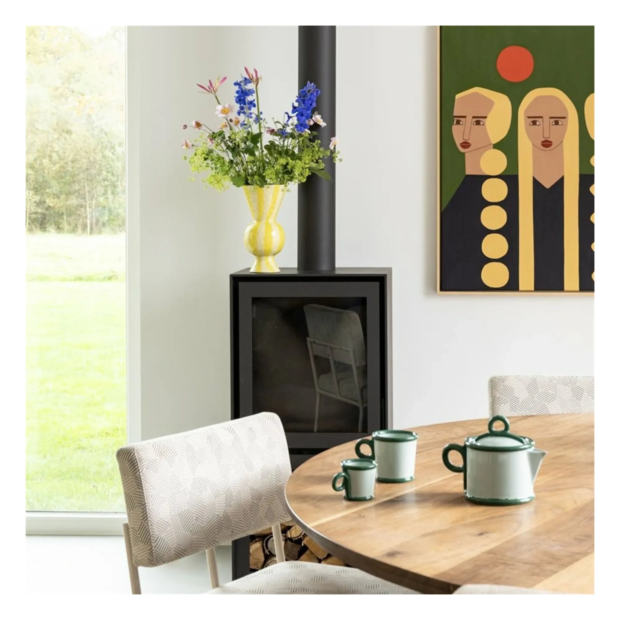 &Klevering - Rectangular Vase | Green