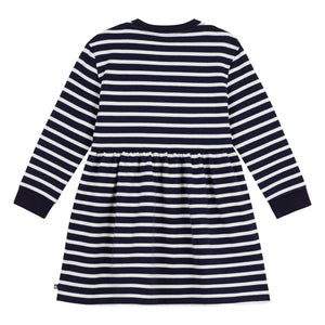 Petit Bateau - Çizgili İspanyol Paça Elbise | Lacivert