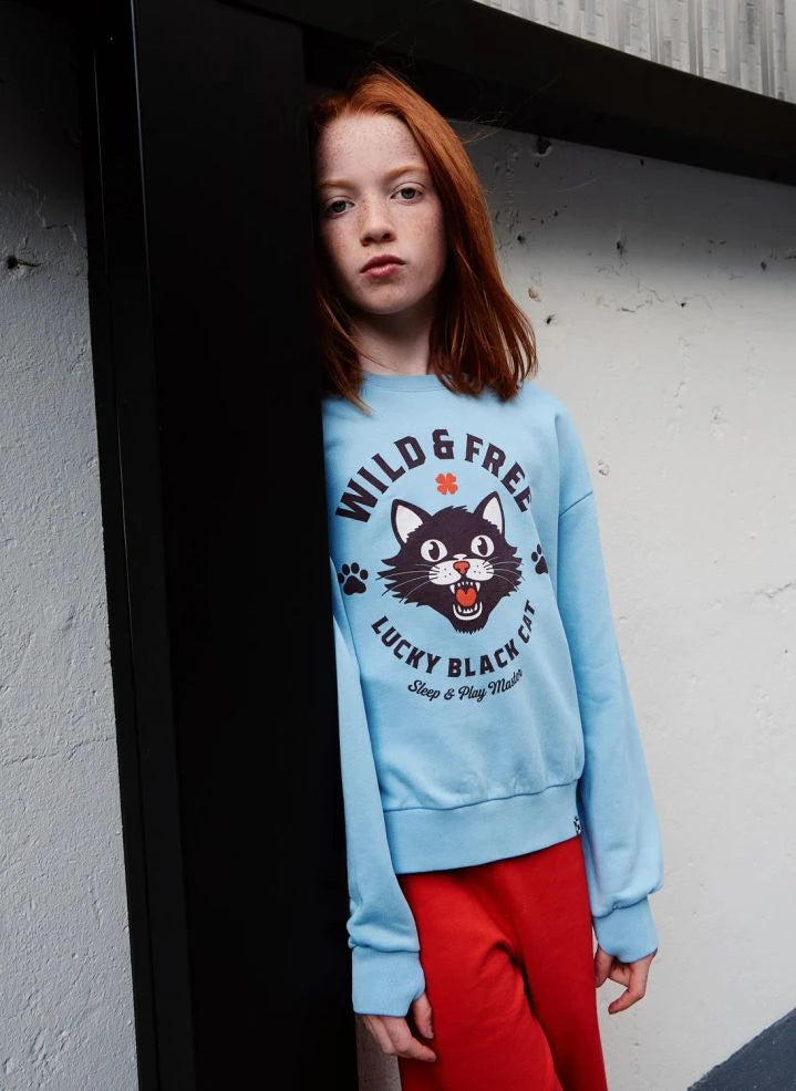Finger in the nose - Alma Sweatshirt | Light Blue