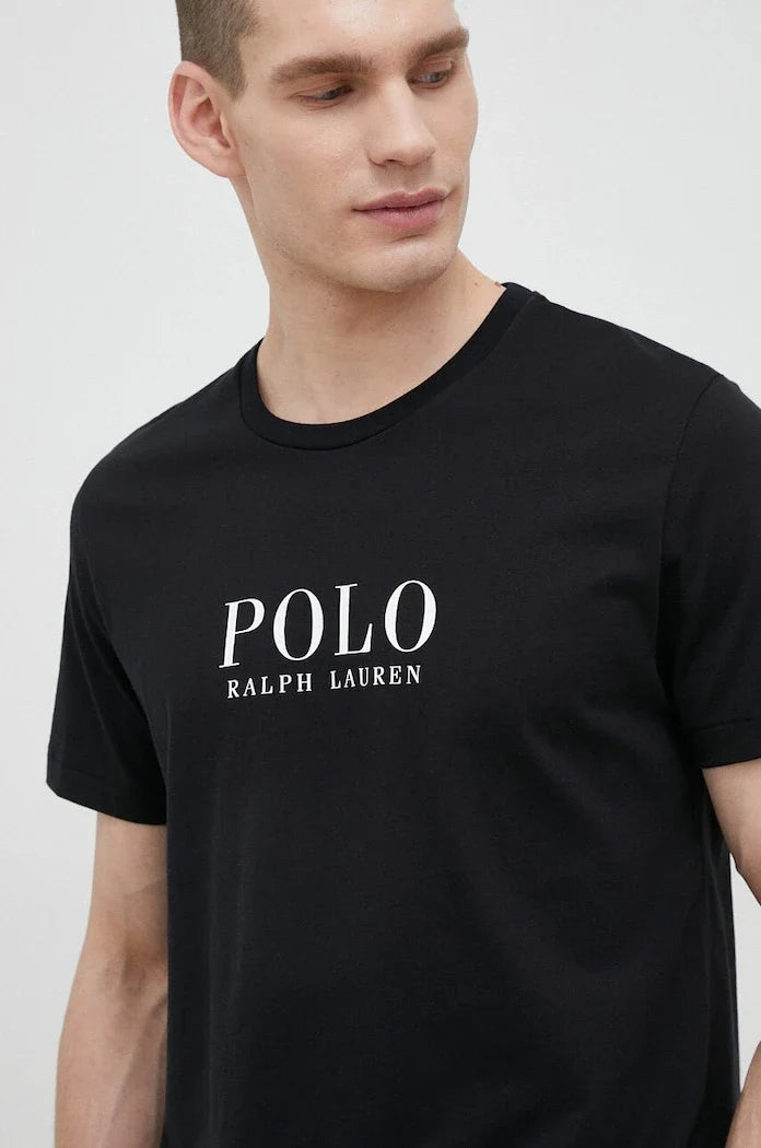 Kısa Kollu Pamuklu Pijama Üstü Polo Ralph Lauren