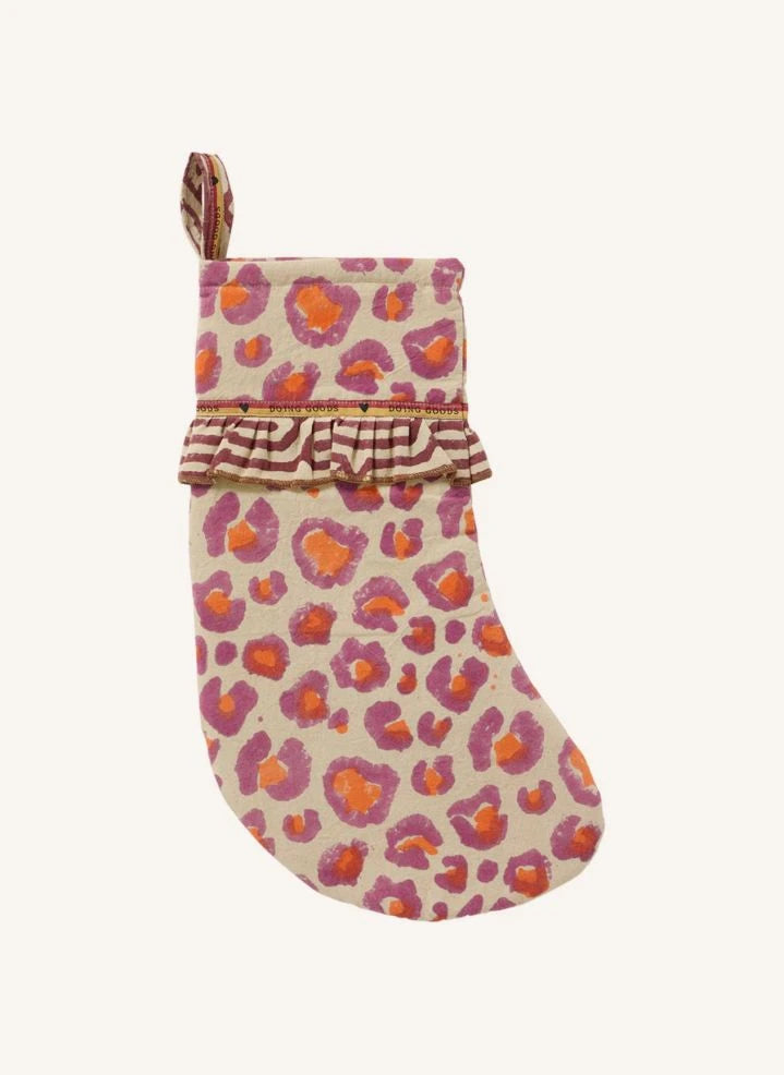 Doing Goods - Cotton Christmas Boot | Pink