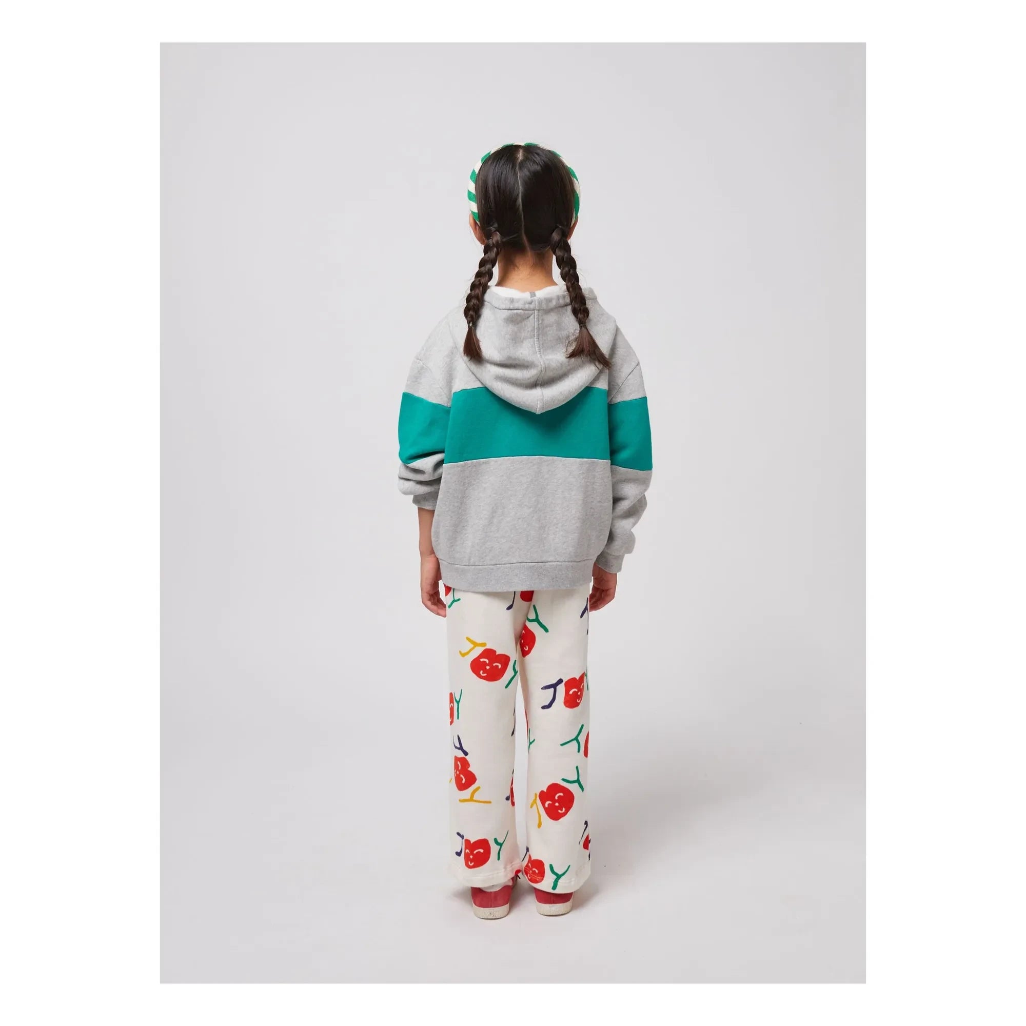 Bobo Choses - Joy Organic Cotton Zip-up Sweatshirt | Grey Melange