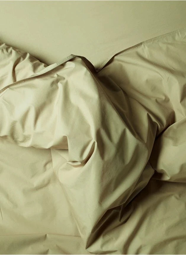 Suite 702 - Organic Percale Duvet Cover | Pistachio Green