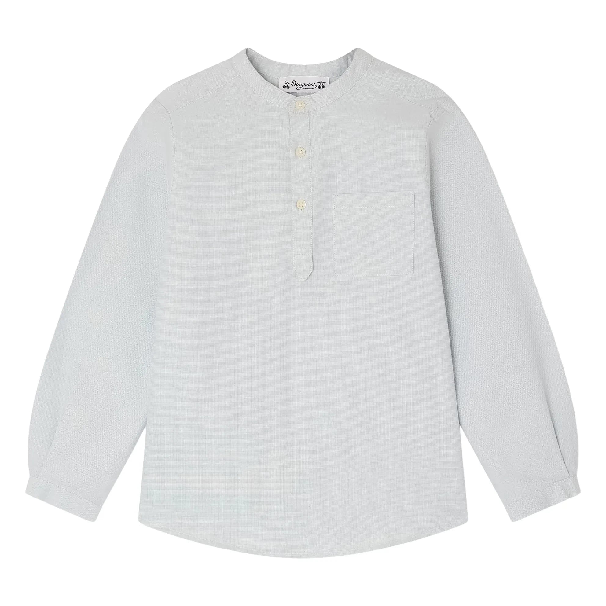 Bonpoint - Kurta Claude Organik Pamuklu Dokuma | Gri mavi