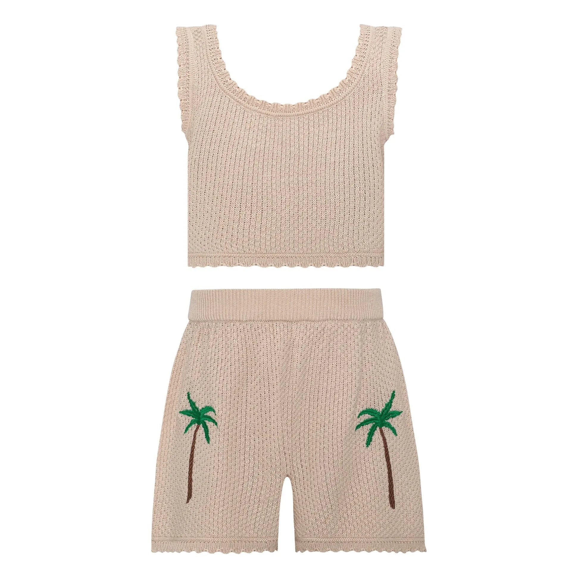 Pepita & Me - Rocky Maille Top and Shorts Set | Ivory