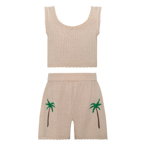 Pepita & Me - Rocky Maille Top and Shorts Set | Ivory