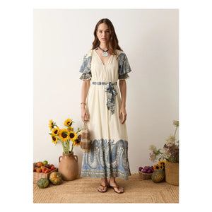 Boteh - Arcadia Cotton Dress | Lapis Lazuli