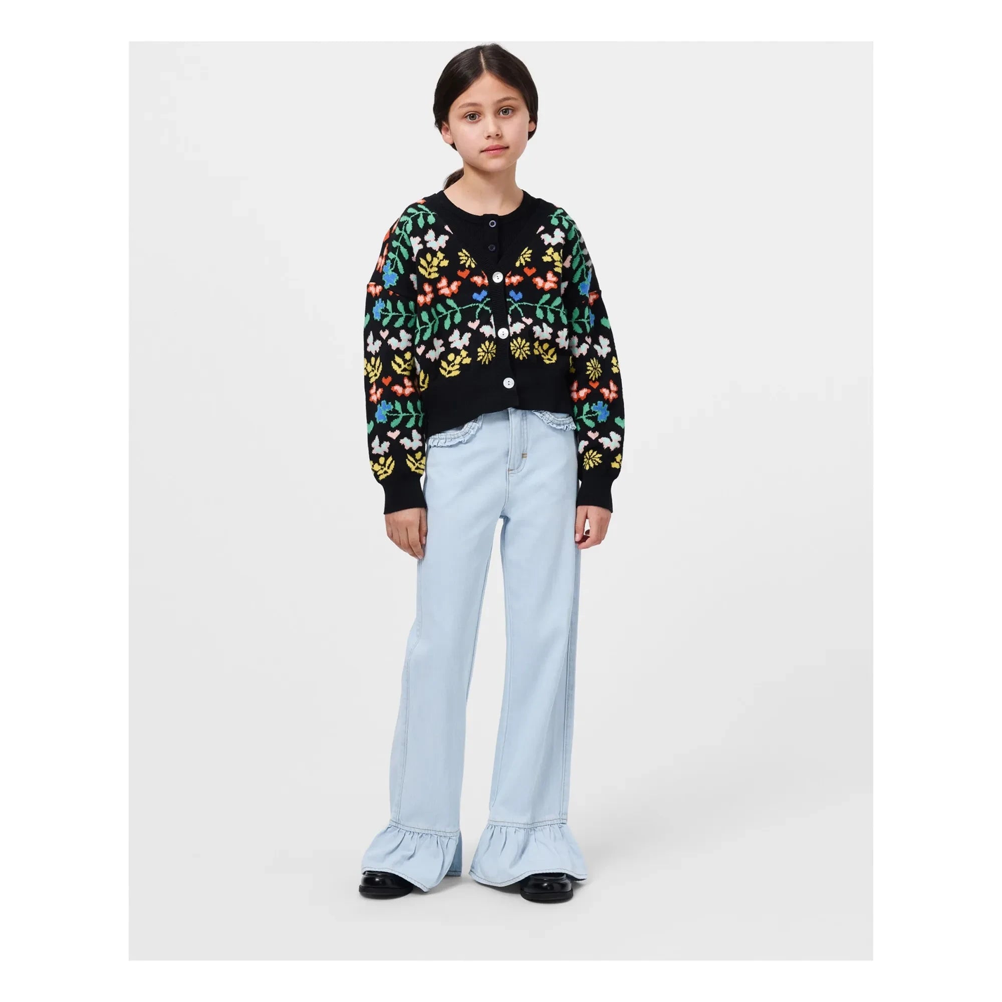 Molo - Amara Ruffle Jeans | Light Blue