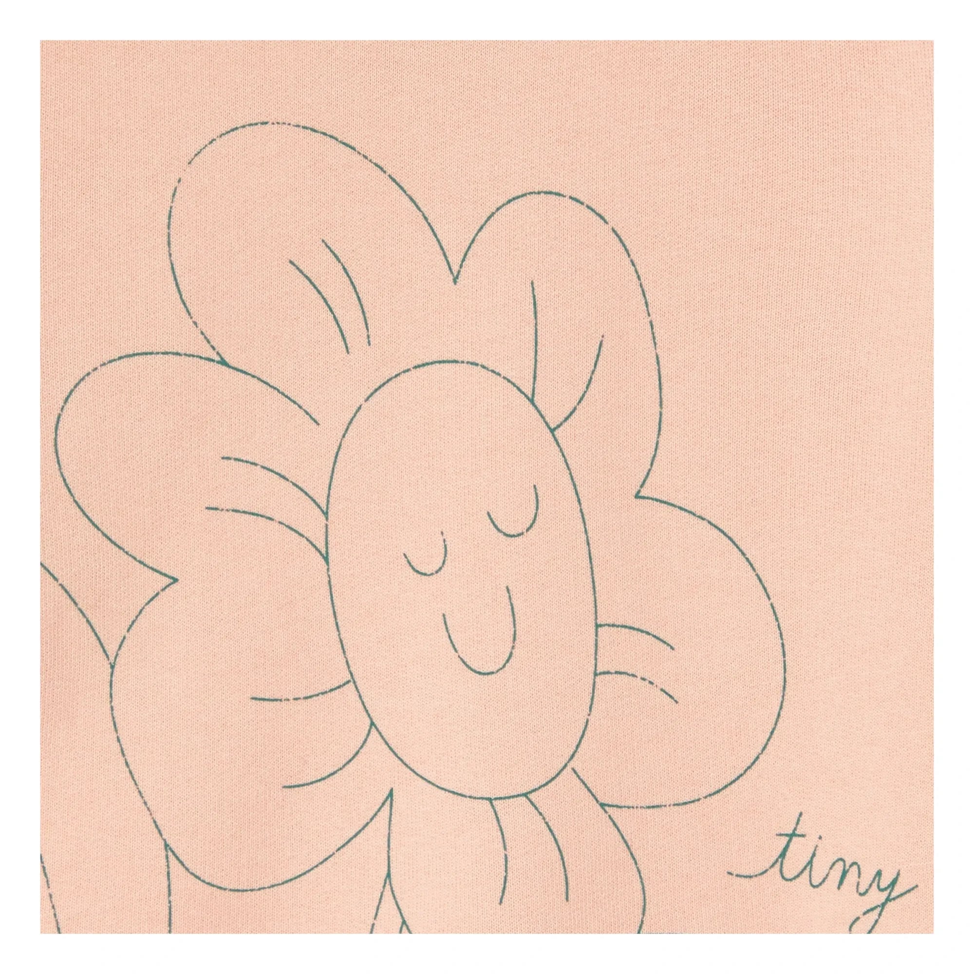 Tinycottons - Flower Sweat Organik Pamuk | Soluk Pembe