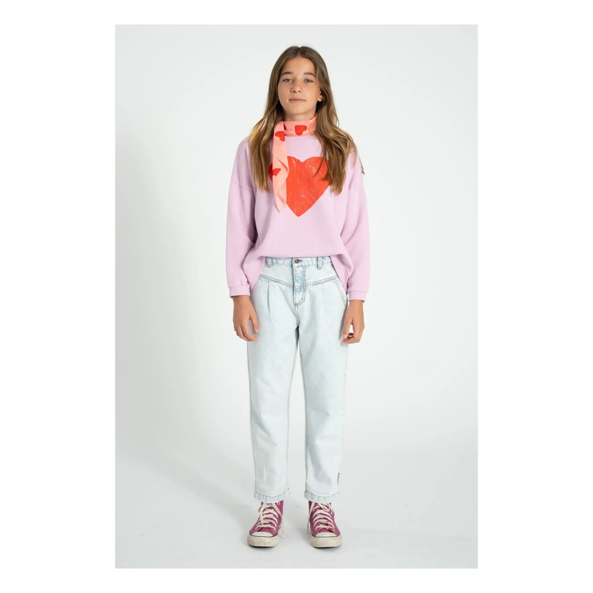Piupiuchick - Organik Pamuklu Love Sweat | Pembe