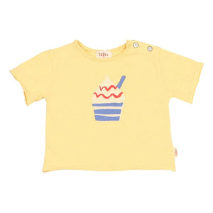 Búho - Buz Organic Cotton T-Shirt | Yellow