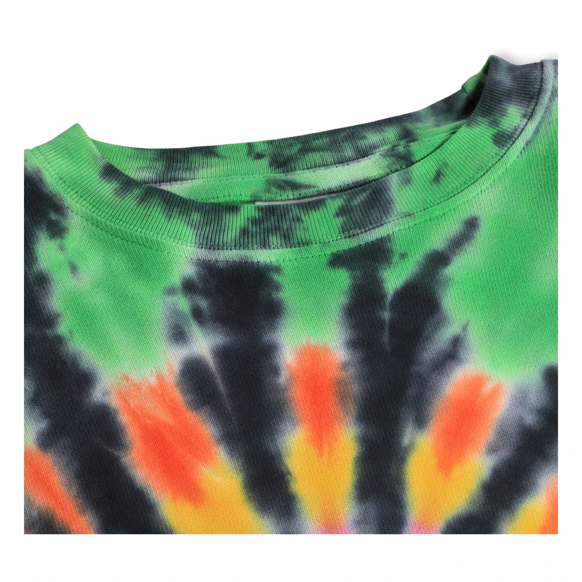 Molo - Memphis Tie and Dye organik pamuk sweatshirt | Siyah