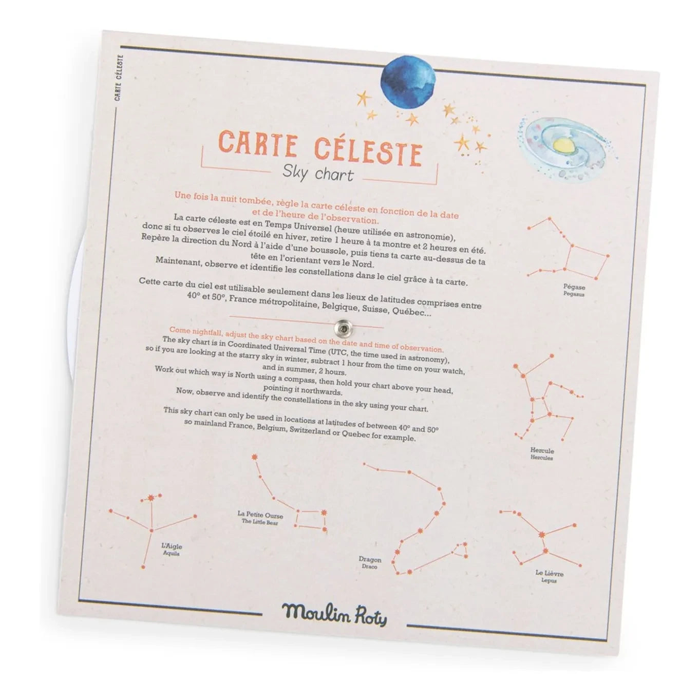 Moulin Roty - Celestial Map - Le Jardin du Moulin | Blue