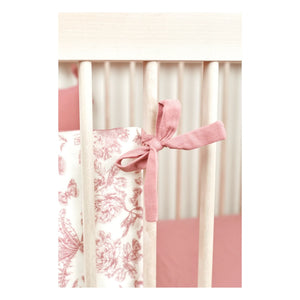 Tartine et Chocolat - Toile de Jouy Bed Bumper | Peach