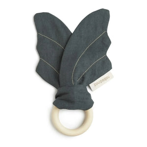 Nobodinoz - Teething Ring - French Linen | Blue