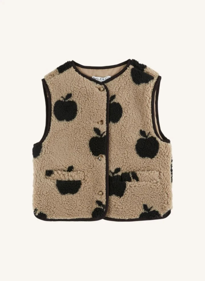 Emile et Ida - Apple Sherpa Kolsuz Ceket | Bej