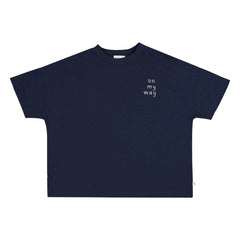 Jenest - Oversize T-Shirt Ben On my Way Organic cotton | Midnight blue
