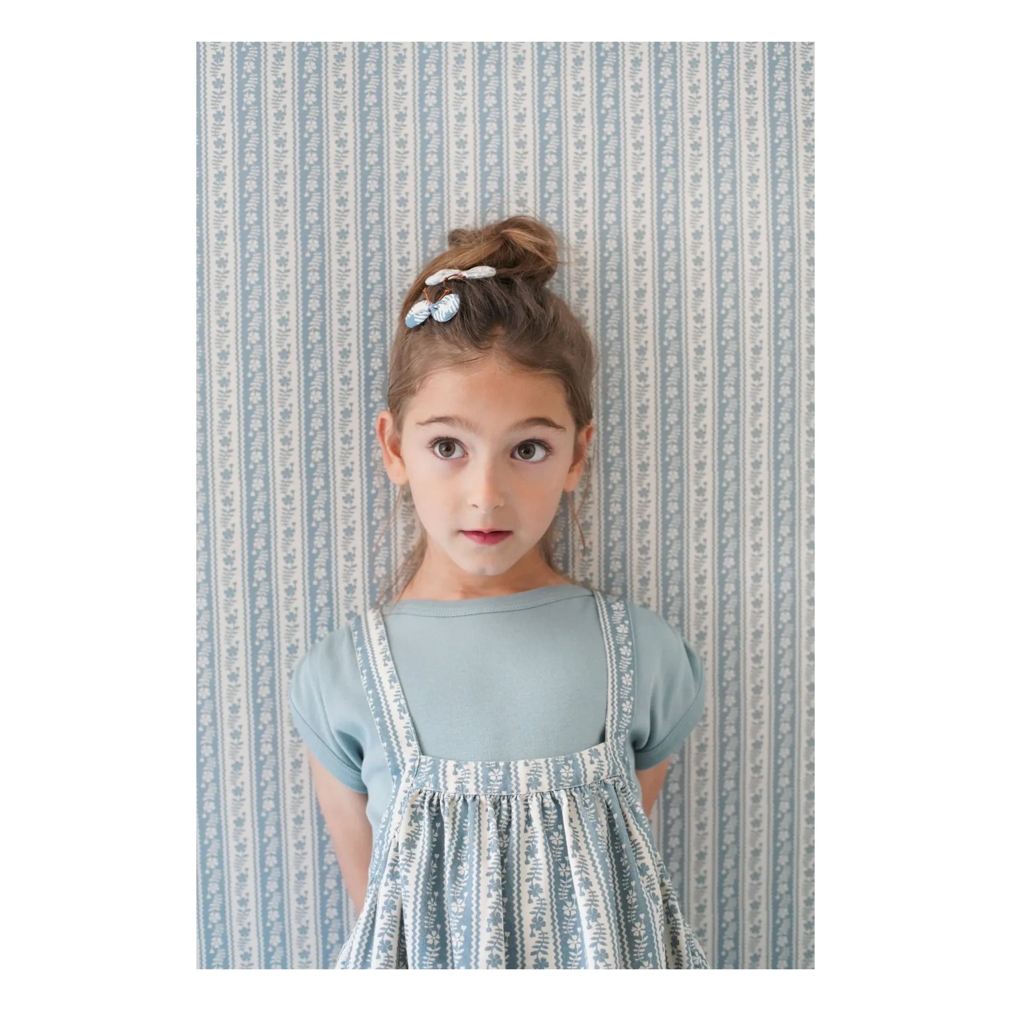 Soor Ploom - Eloise Striped Organic Cotton Apron Dress | Ecru
