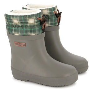 Bonton - Ploc Faux Fur Rain Boots | Khaki
