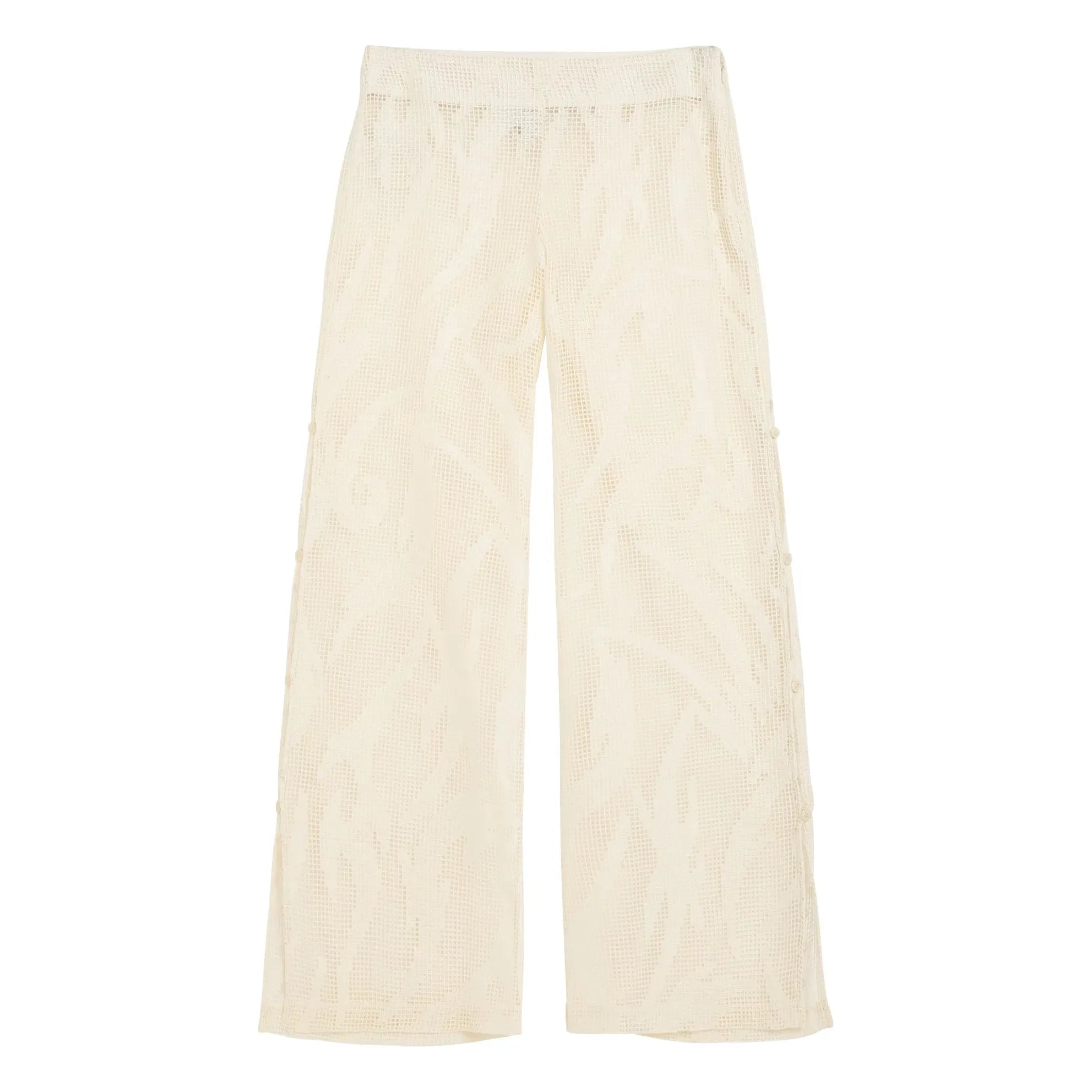 OAS - Tribalo Tavon Crochet Pants | Ivory