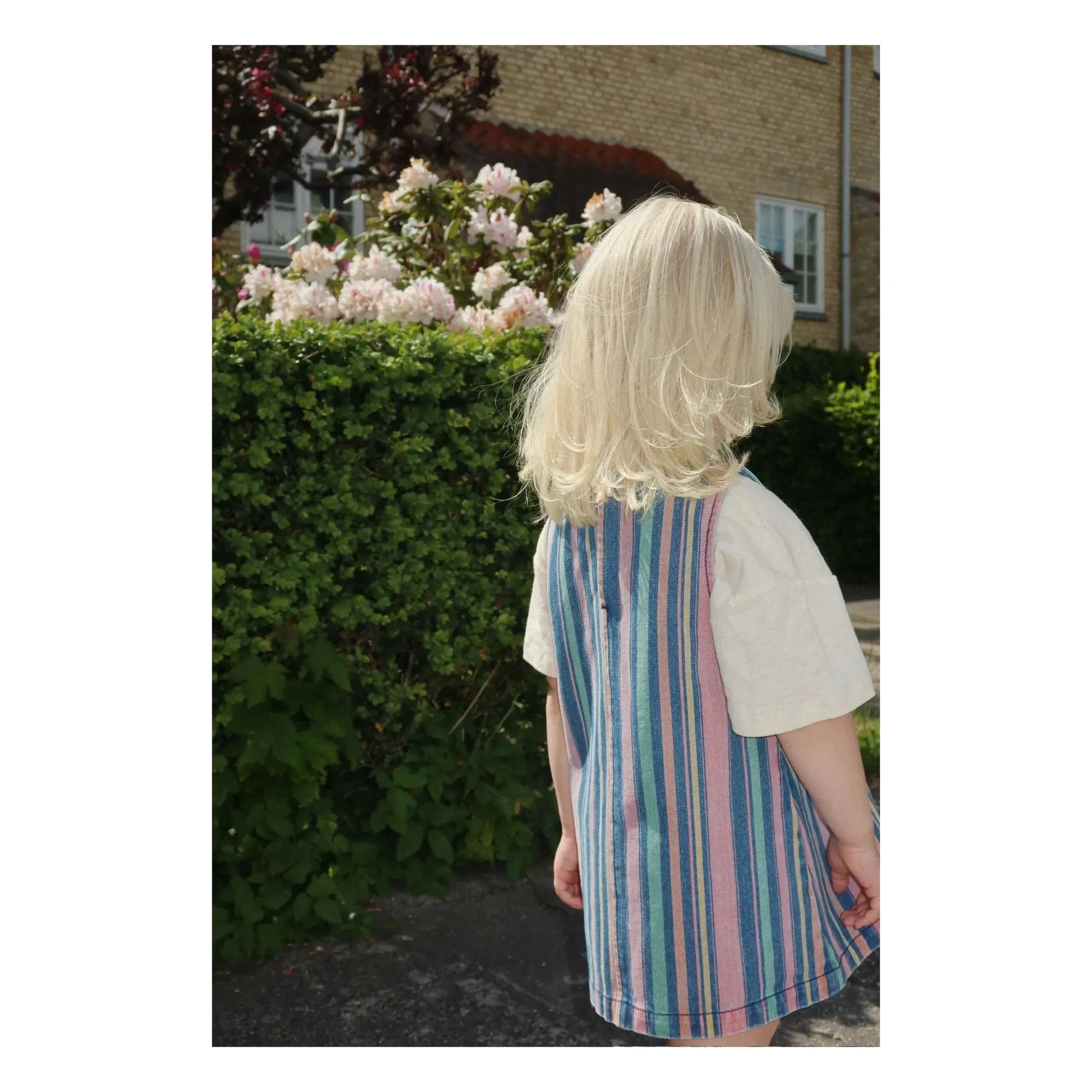 Konges Sløjd - Striped Organic Cotton Magot Dress | Blue