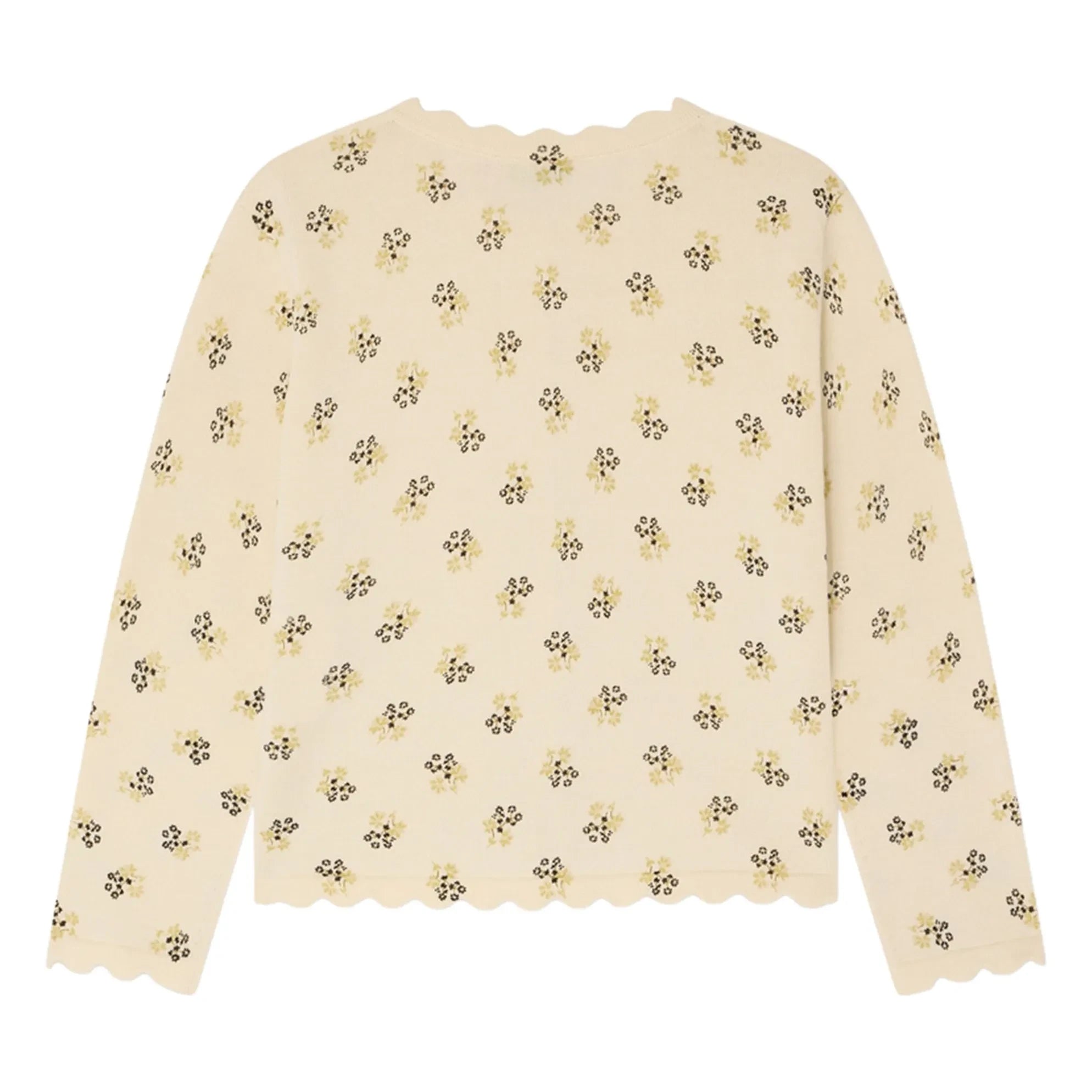 Bonpoint - Lume Fleuri Organic Cotton Cardigan | Ecru