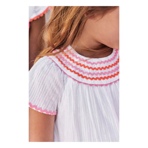 Tartine et Chocolat - Gathered Dress | White