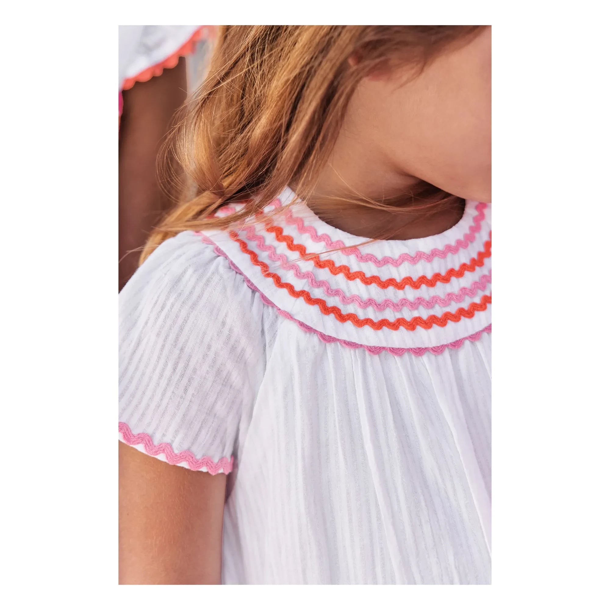 Tartine et Chocolat - Gathered Dress | White