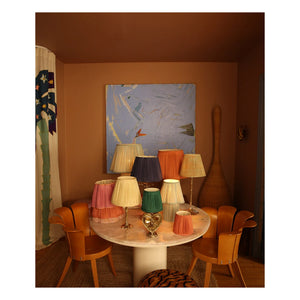 Doing Goods - Diya Silk Lampshade | Fuchsia