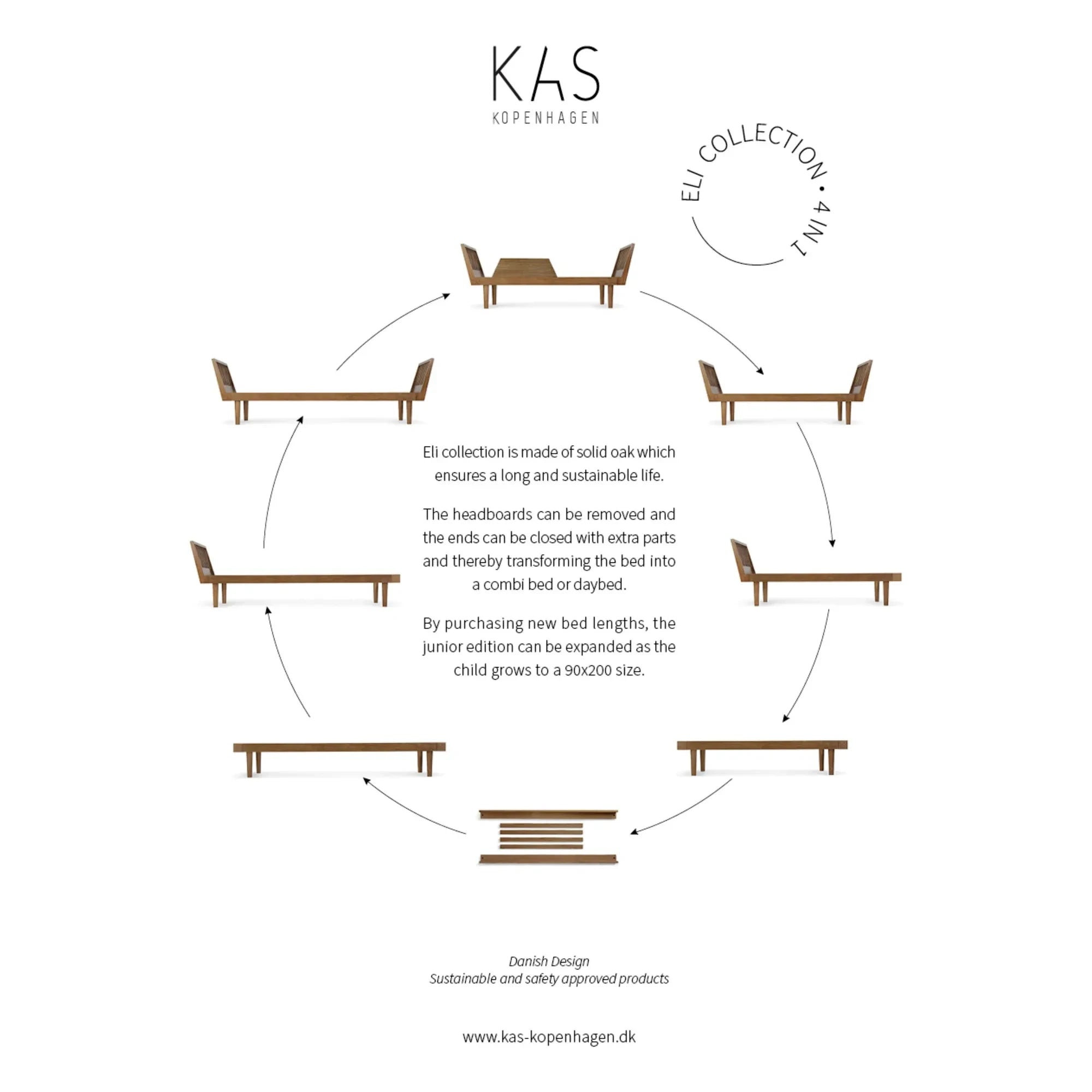 KAS Copenhagen - Eli Daybed | Smoked Oak