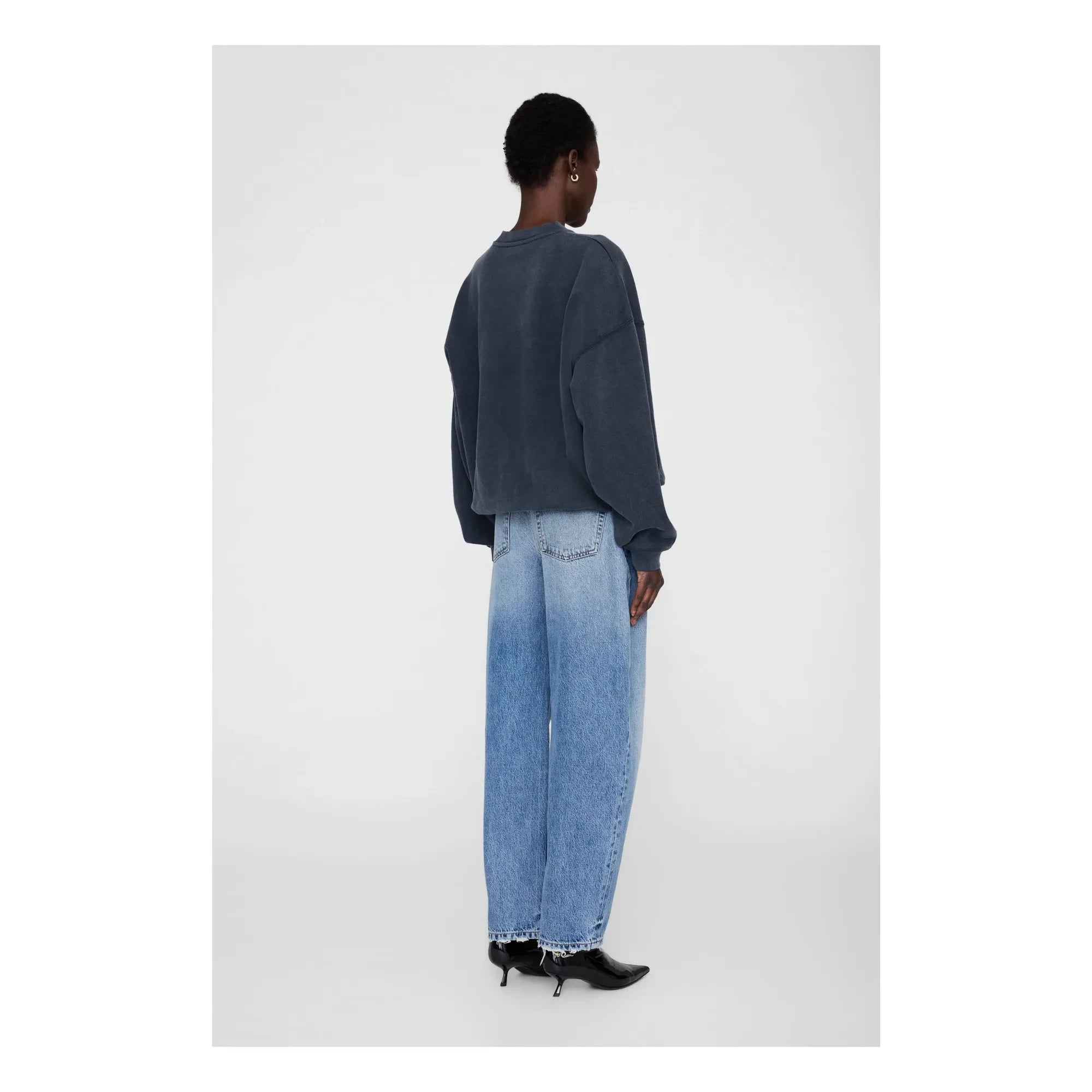 Anine Bing - Harvey Snake Sweatshirt | Black