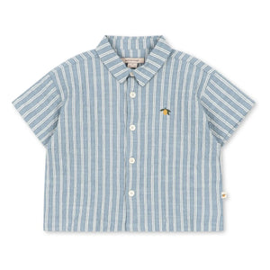 Konges Sløjd - Elliot Striped Organic Cotton Shirt | Blue