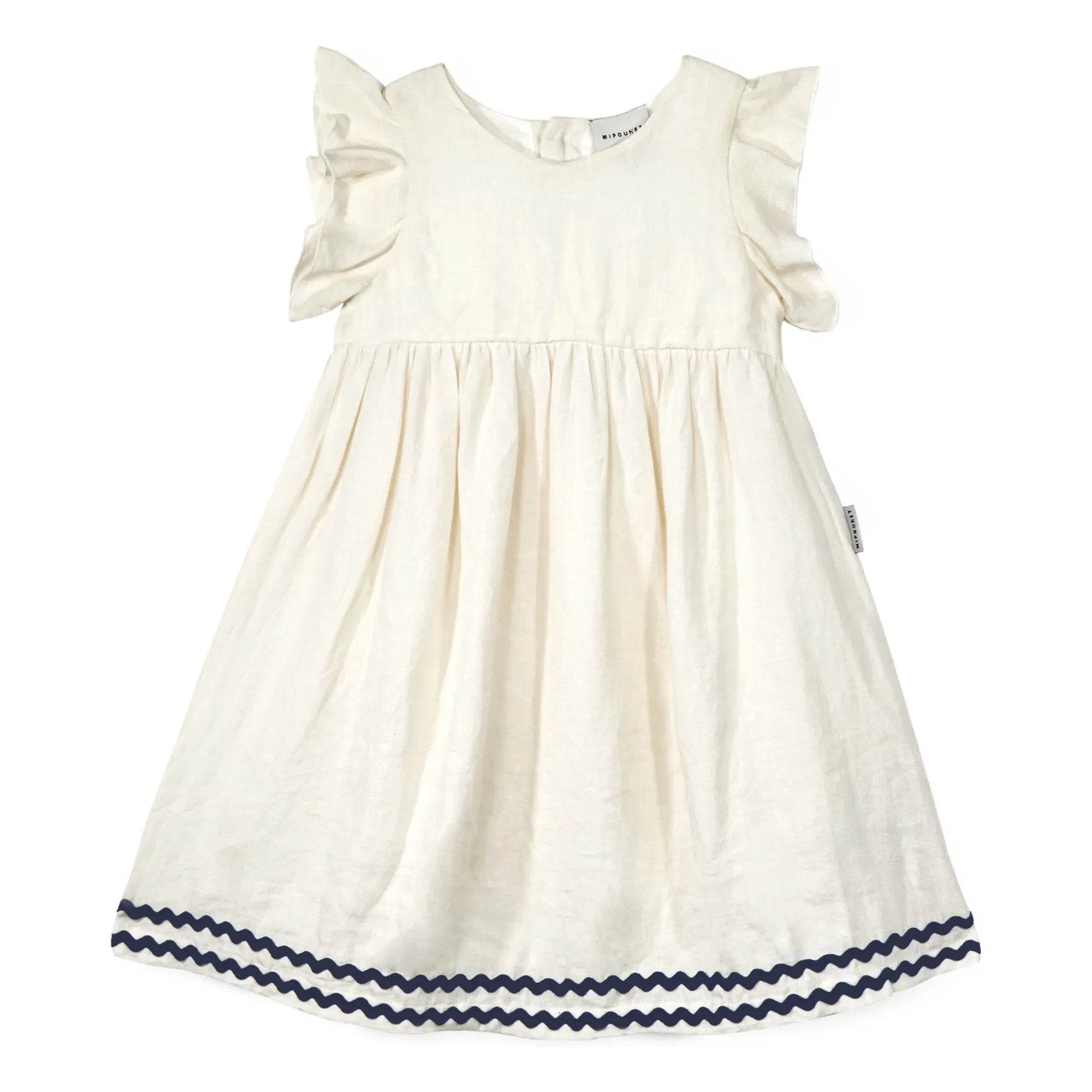 Mipounet - Isaline Linen Dress | Ecru