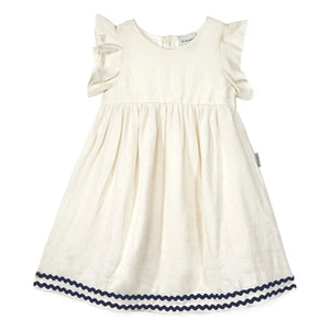 Mipounet - Isaline Linen Dress | Ecru