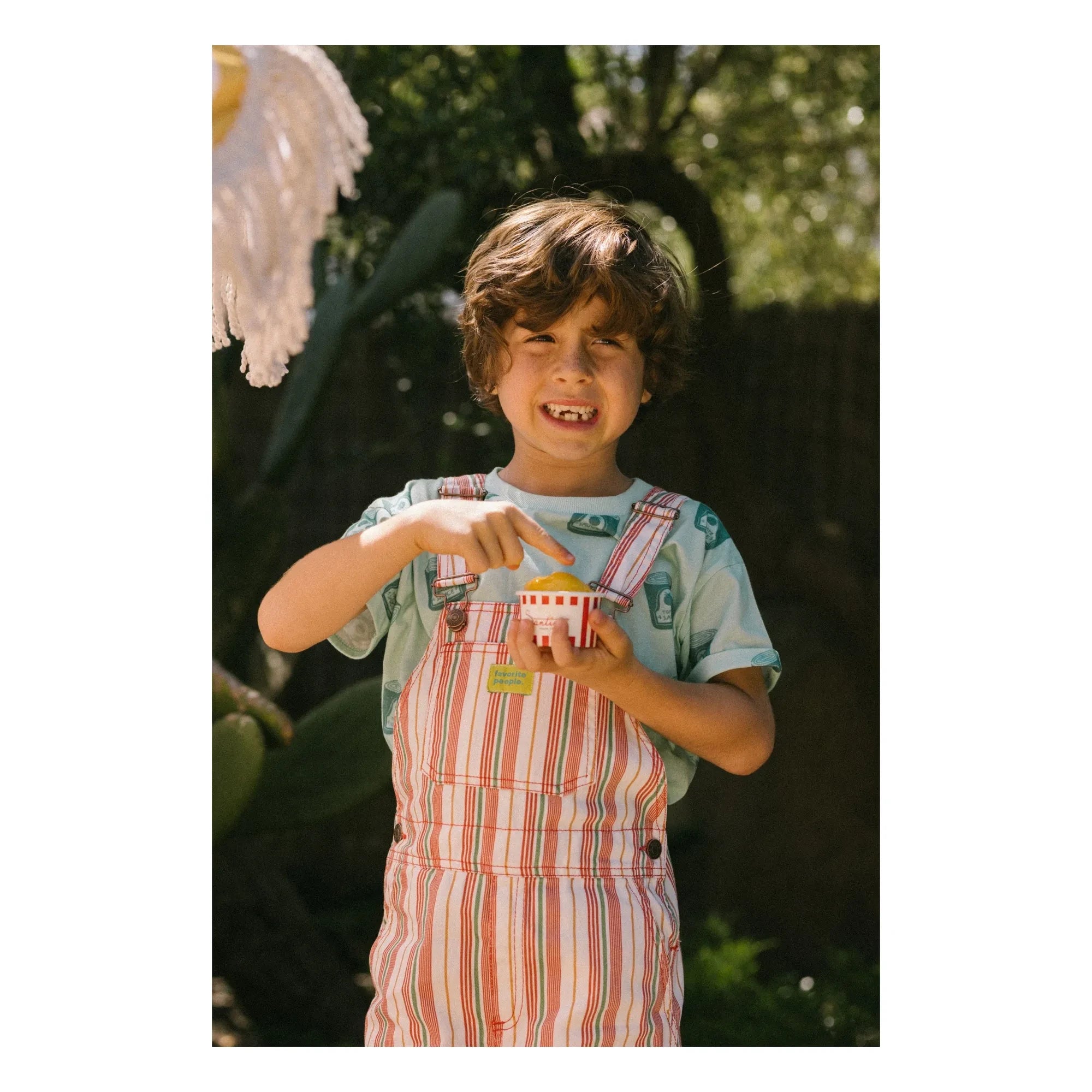 Favorite People - Lasagna Striped Short Jumpsuit | Pink