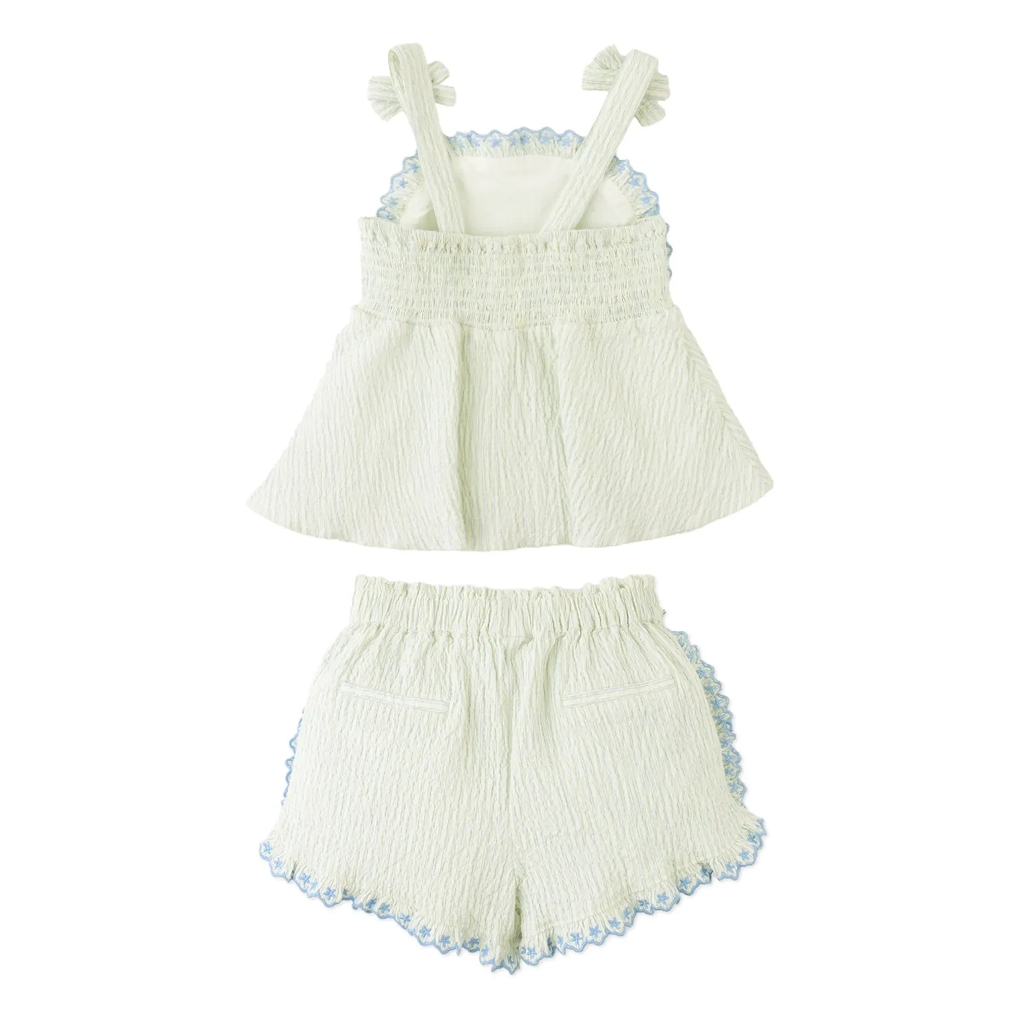 Gingersnaps - Isabel Striped Top and Shorts Set | Blue