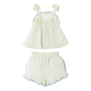 Gingersnaps - Isabel Striped Top and Shorts Set | Blue