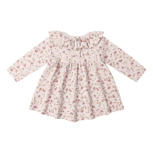 Quincy Mae - Organic Cotton Floral Dress | Lavender