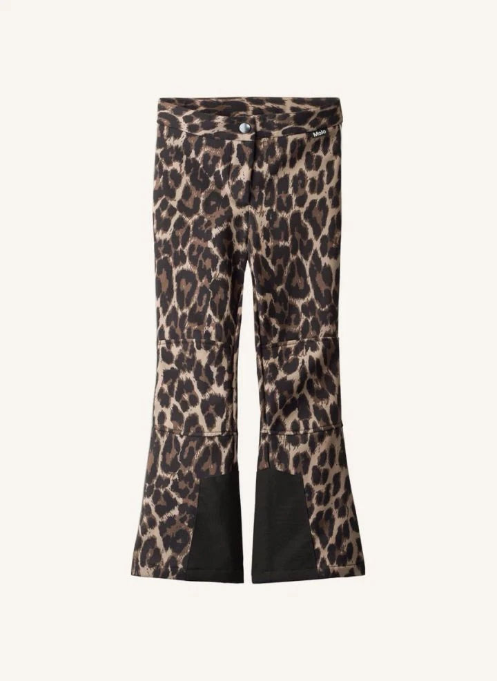 Molo - Harlie Leopard Ski Pants | Brown
