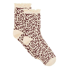 Hundred Pieces - KLASİK LEOPAR ÇORAPLAR | Açık kahverengi