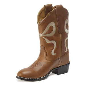 Bootstock - Santiags Bow Deri | Kahverengi