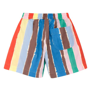 True Artist - Striped Shorts | Blue