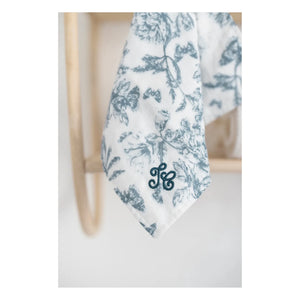 Tartine et Chocolat - Augustin the Rabbit Toile de Jouy Plush Toy | Blue